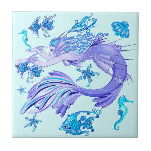 Mystic Fairy Purple Créature Carreaux en céramique