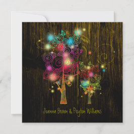 Mystic Fairytale Trees Wedding Einladung