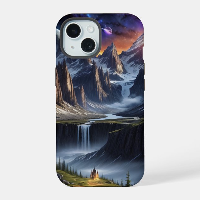 Mystic Fantasy World Phone Cover iPhone 15 Hülle (Rückseite)