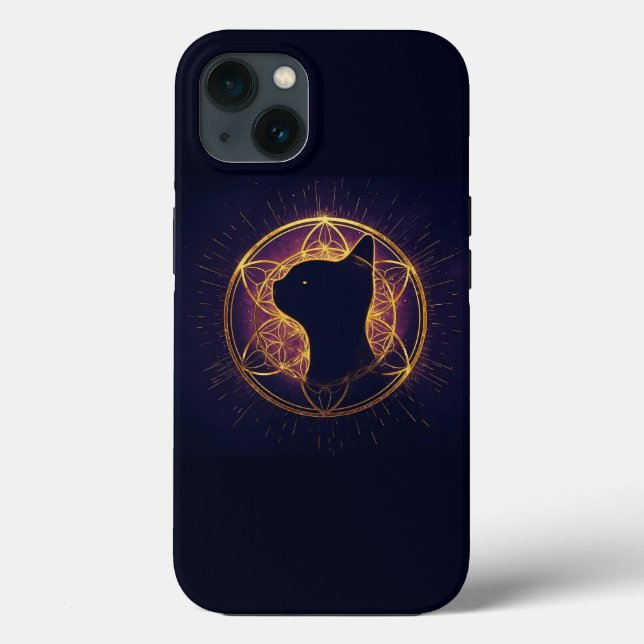 Mystic Feline Within the Sacred Circle Case-Mate iPhone Hülle (Rückseite)