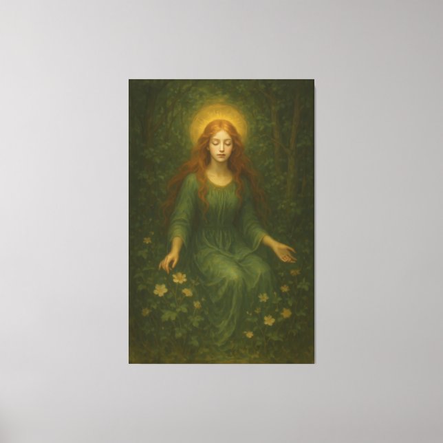 Mystic Fine Art Collection – Sacred Light Portrait Leinwanddruck (Vorderseite)