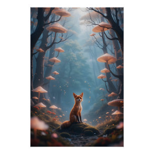 Mystic Forest Fox Poster