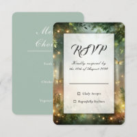 Mystic Forest Meadow Magic Hochzeit RSVP