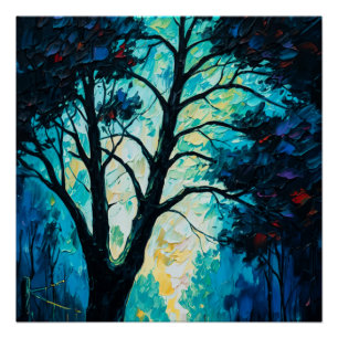 Mystic Forest Tree Poster