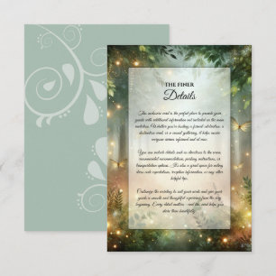 Mystic Forrest Meadow Magic Begleitkarte