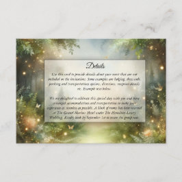 Mystic Forrest Meadow Magic Begleitkarte