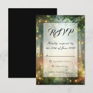 Mystic Forrest Meadow Magic RSVP Karte