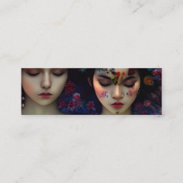 Mystic Garden: Blumenträume Lesezeichen Mini Visitenkarte