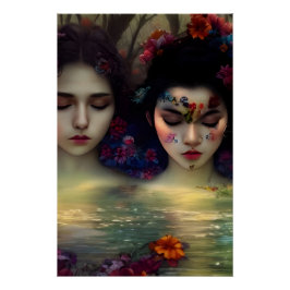 Mystic Garden: Blumenträume Poster