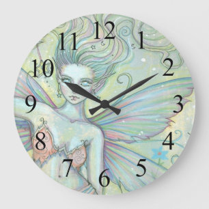 Mystic Garden Faiasy Fantasy Fantastische Bergwelt Große Wanduhr