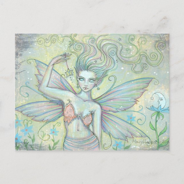 Mystic Garden Fairy Postcard Postkarte (Vorderseite)