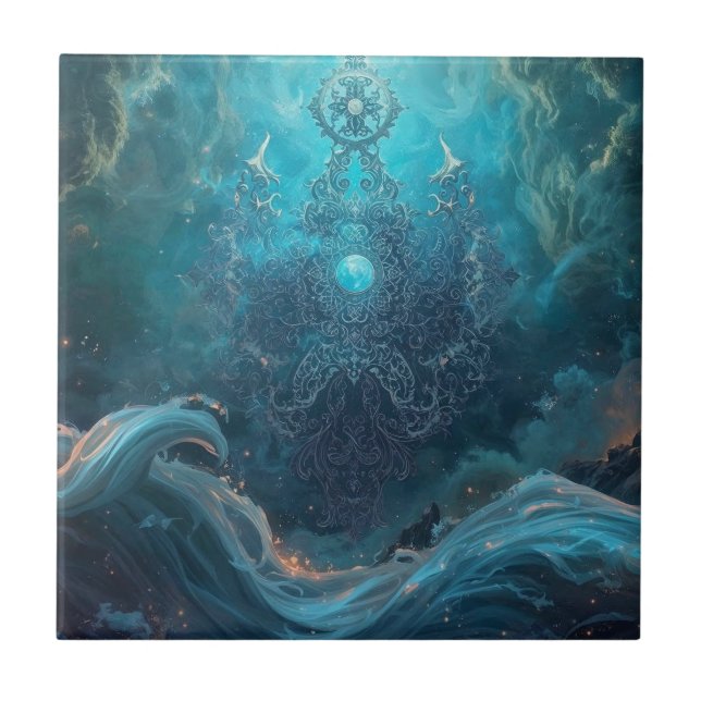 Mystic Geometry of the North Sea Fliese (Vorderseite)