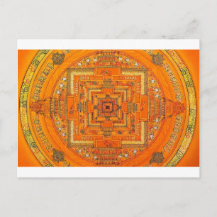 MYSTIC GLOW MANDALA POSTKARTE