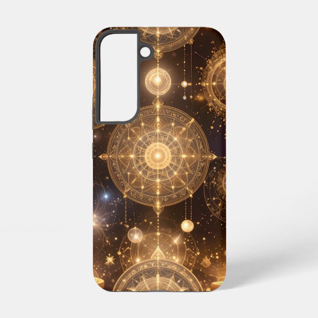 Mystic Gold Celestial Diagramm Handy-Fall Samsung Galaxy Hülle (Rückseite)