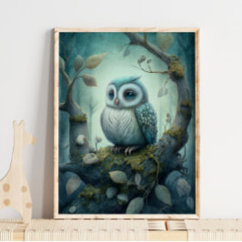 Mystic Green Fowl | Blätterteig Poster