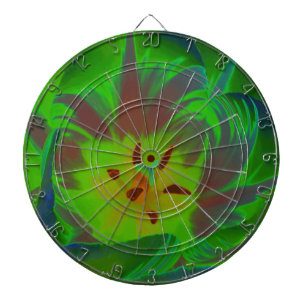 Mystic Green Tulip Dart Board Dartscheibe