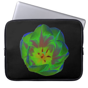 Mystic Green Tulip Laptop Bag Laptopschutzhülle