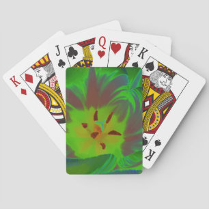 Mystic Green Tulip Playing Cards Spielkarten