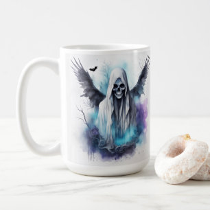 Mystic Halloween Ghost Gothic Wasserfarben Kunst Kaffeetasse
