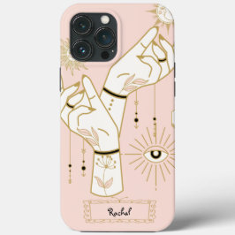 Mystic Hands, Vintag Illustration iPhone Case
