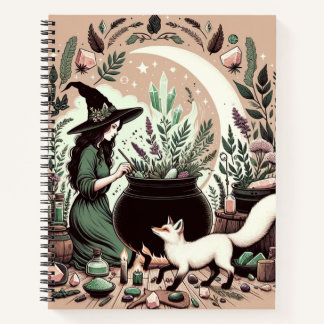 Mystic Herbalist: Die Kunst der Hexerei und des He Notizbuch