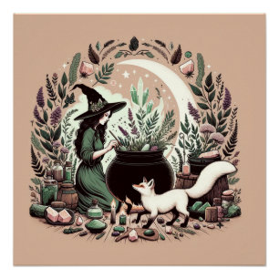 Mystic Herbalist: Die Kunst der Hexerei und des He Poster