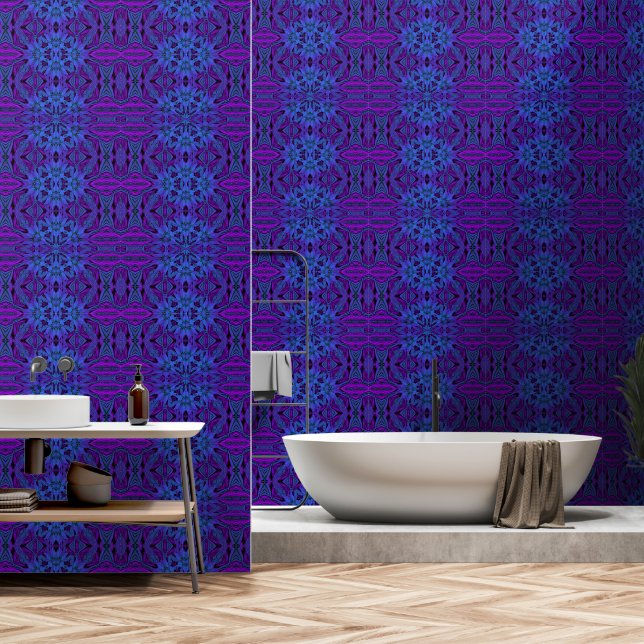 Mystic in blau tapete (Badezimmer)