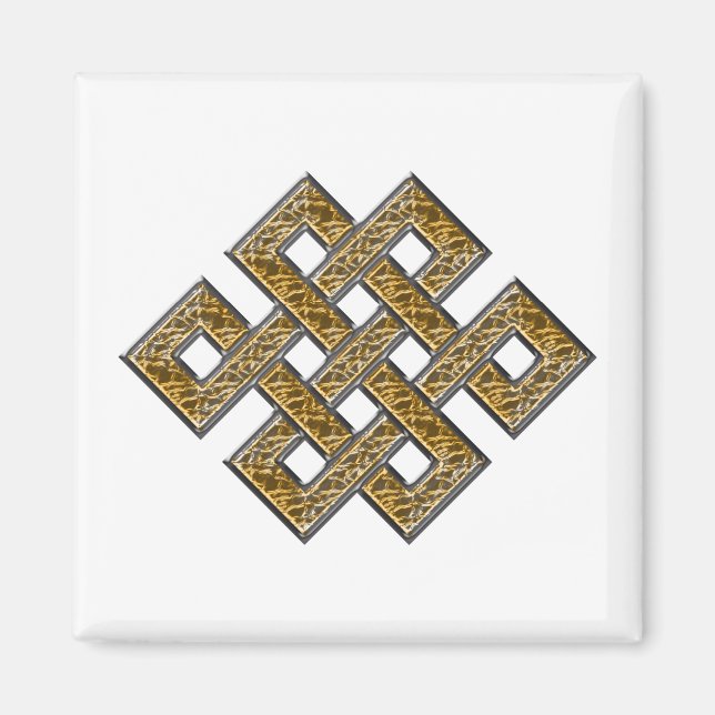 Mystic Knot - Silver & Gold 2 Magnet (Vorne)