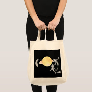 Mystic Koi & Golden Moon – Elegantes Japanisches Z Tragetasche