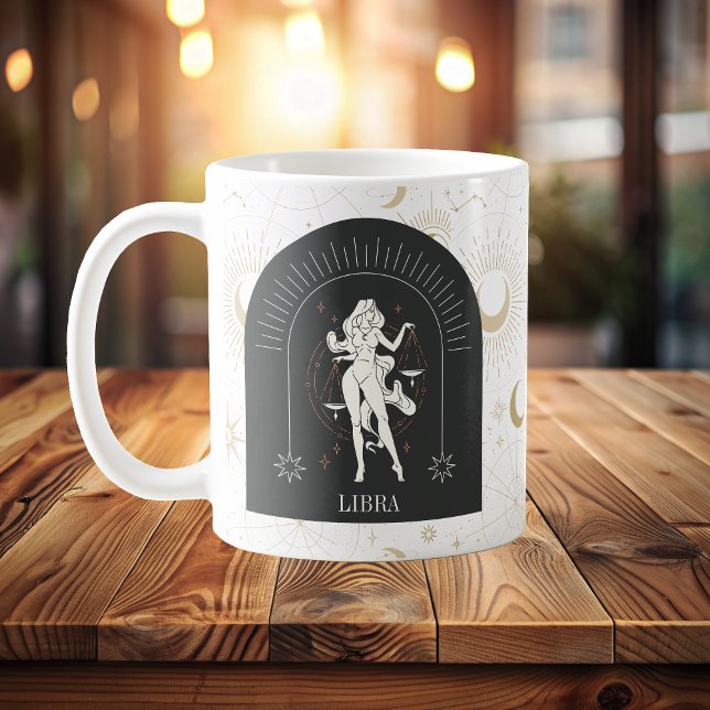 Mystic Libra Zodiac Stars Horoskop Kaffeetasse (Mystic Libra Zodiac Stars Horoscope Coffee Mug)