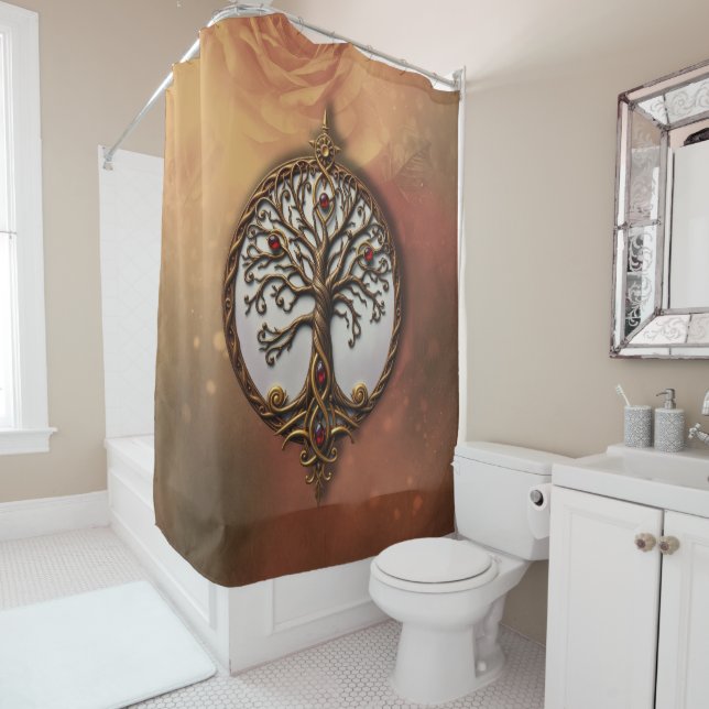 Mystic Life of Tree Duschvorhang (Beispiel)