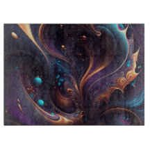Mystic Lila Swirl Cutting Board