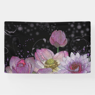 Mystic lotus 3' x 5' Banner