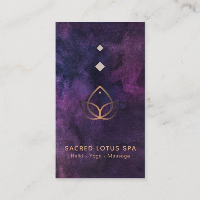 *~* Mystic Lotus Heilige Geometrie Alchemy Shaman Visitenkarte (Vorderseite)