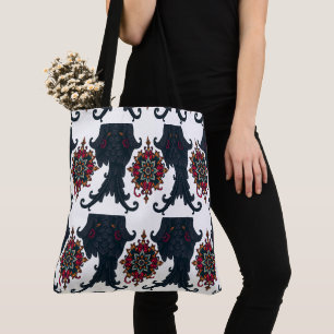Mystic Mandala Elephant Art Tasche