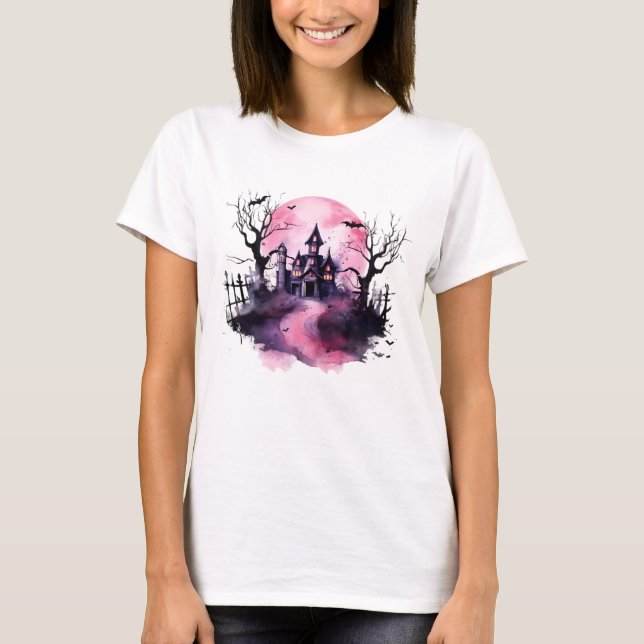 Mystic Mansion: Spuk Kunst und Wohngestaltung T-Shirt (Vorderseite)