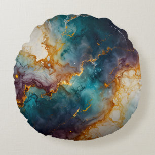 Mystic Marble Rundes Kissen