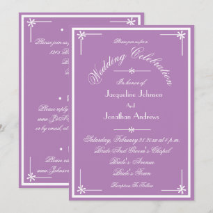 Mystic Mauve All in one UAWG Email Website Hochzei Einladung