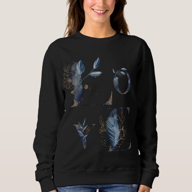 Mystic Moon & Feather Graphic Sweatshirt (Vorderseite)