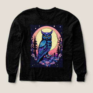 Mystic Moon Owl Thirt Bezaubernd Nocturnal Style