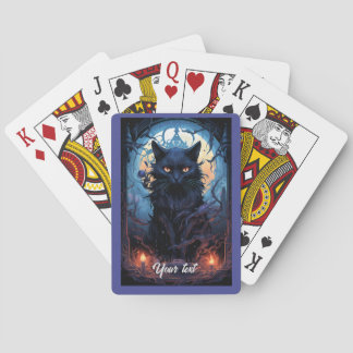 Mystic Moonlit Feline Spielkarten