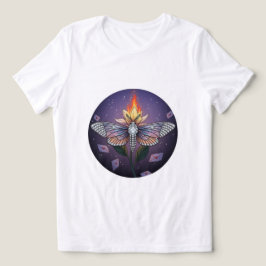 Mystic Moth Fire T-Shirt 🔥 🦋 Tri-Blend Shirt