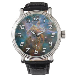 Mystic Mountain Carina-Nebel Hubble-Weltraumfoto Armbanduhr