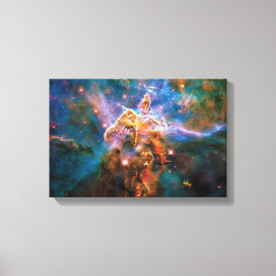 Mystic Mountain Carina-Nebel Hubble-Weltraumfoto Leinwanddruck