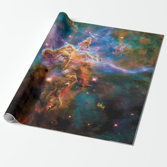 Mystic Mountain Carina Nebula Hubble Space Foto Geschenkpapier (Ungerollt)