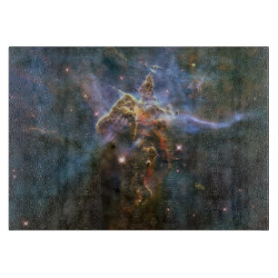 Mystic Mountain im Carina-Nebel Hubble-Weltraumtel Schneidebrett