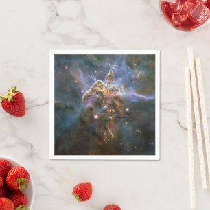 Mystic Mountain im Carina-Nebel Hubble-Weltraumtel Serviette