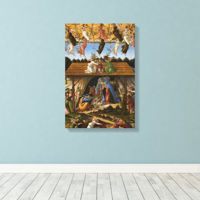 Mystic Nativity, 1500 von Sandro Botticelli Leinwanddruck (Insitu (Holzboden))