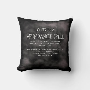 Mystic Neg Black Hexe's Abundance Zauber Kissen