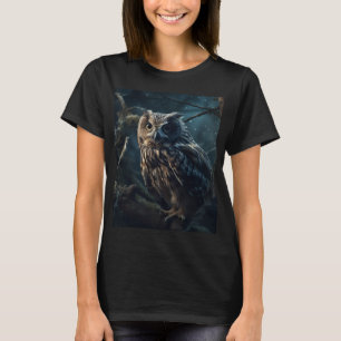 Mystic Night Owl - Mitternacht Vigil T-Shirt
